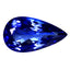 GIA Certified 9.34 ct AAAA Pear (19.55 x 10.96 mm) Natural D'Block Tanzanite