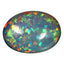 20.96 ct Oval Cabochon (28.00 x 20.23 mm) Natural Play of Colors Rainbow Opal