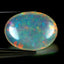 20.96 ct Oval Cabochon (28.00 x 20.23 mm) Natural Play of Colors Rainbow Opal