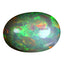 23.89 ct Oval Cabochon (24.78 x 17.59 mm) Natural Play of Colors Rainbow Opal