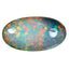 18.98 ct Oval Cabochon (30.00 x 16.49 mm) Natural Play of Colors Rainbow Opal