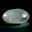 18.98 ct Oval Cabochon (30.00 x 16.49 mm) Natural Play of Colors Rainbow Opal