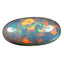 21.94 ct Oval Cabochon (30.00 x 15.02 mm) Natural Play of Colors Rainbow Opal