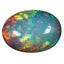 19.35 ct Oval Cabochon (28.00 x 19.97 mm) Natural Play of Colors Rainbow Opal