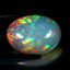 19.35 ct Oval Cabochon (28.00 x 19.97 mm) Natural Play of Colors Rainbow Opal