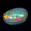 19.35 ct Oval Cabochon (28.00 x 19.97 mm) Natural Play of Colors Rainbow Opal
