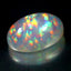 25.88 ct Oval Cabochon (24.23 x 16.50 mm) Natural Play of Colors Rainbow Opal
