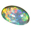 19.26 ct Oval Cabochon (24.24 x 14.88 mm) Natural Play of Colors Rainbow Opal