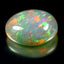 19.44 ct Oval Cabochon (22.46 x 17.50 mm) Natural Play of Colors Rainbow Opal