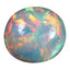 24.01 ct Oval Cabochon (21.23 x 19.32 mm) Natural Play of Colors Rainbow Opal