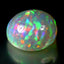 28.86 ct Oval Cabochon (21.97 x 18.13 mm) Natural Play of Colors Rainbow Opal