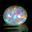 28.86 ct Oval Cabochon (21.97 x 18.13 mm) Natural Play of Colors Rainbow Opal