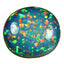 22.06 ct Oval Cabochon (22.77 x 20.74 mm) Natural Play of Colors Rainbow Opal
