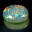 22.06 ct Oval Cabochon (22.77 x 20.74 mm) Natural Play of Colors Rainbow Opal