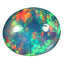 17.62 ct Oval Cabochon (21.12 x 17.83 mm) Natural Play of Colors Rainbow Opal