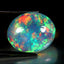 17.62 ct Oval Cabochon (21.12 x 17.83 mm) Natural Play of Colors Rainbow Opal