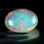 17.26 ct Oval Cabochon (21.61 x 15.55 mm) Natural Play of Colors Rainbow Opal
