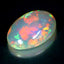 12.54 ct Oval Cabochon (23.03 x 16.42 mm) Natural Play of Colors Rainbow Opal