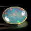 12.54 ct Oval Cabochon (23.03 x 16.42 mm) Natural Play of Colors Rainbow Opal