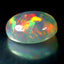 21.00 ct Oval Cabochon (22.45 x 15.91 mm) Natural Play of Colors Rainbow Opal