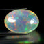 21.00 ct Oval Cabochon (22.45 x 15.91 mm) Natural Play of Colors Rainbow Opal