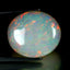 18.78 ct Oval Cabochon (20.10 x 17.59 mm) Natural Play of Colors Rainbow Opal