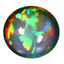 25.25 ct Oval Cabochon (20.09 x 18.57 mm) Natural Play of Colors Rainbow Opal