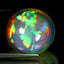 25.25 ct Oval Cabochon (20.09 x 18.57 mm) Natural Play of Colors Rainbow Opal