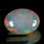 23.97 ct Oval Cabochon (23.45 x 17.22 mm) Natural Play of Colors Rainbow Opal