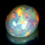 24.52 ct Oval Cabochon (22.28 x 18.10 mm) Natural Play of Colors Rainbow Opal