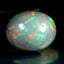 24.52 ct Oval Cabochon (22.28 x 18.10 mm) Natural Play of Colors Rainbow Opal