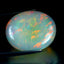 24.52 ct Oval Cabochon (22.28 x 18.10 mm) Natural Play of Colors Rainbow Opal