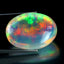 19.27 ct Oval Cabochon (22.01 x 15.84 mm) Natural Play of Colors Rainbow Opal