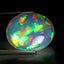 11.74 ct Oval Cabochon (21.69 x 17.88 mm) Natural Play of Colors Rainbow Opal