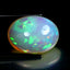 13.72 ct Oval Cabochon (20.09 x 15.11 mm) Natural Play of Colors Rainbow Opal