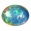 13.51 ct Oval Cabochon (20.20 x 15.46 mm) Natural Play of Colors Rainbow Opal