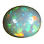 14.78 ct Oval Cabochon (17.70 x 14.66 mm) Natural Play of Colors Rainbow Opal