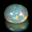 14.78 ct Oval Cabochon (17.70 x 14.66 mm) Natural Play of Colors Rainbow Opal