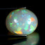 14.78 ct Oval Cabochon (17.70 x 14.66 mm) Natural Play of Colors Rainbow Opal