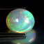 13.86 ct Oval Cabochon (16.54 x 14.44 mm) Natural Play of Colors Rainbow Opal