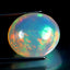 13.86 ct Oval Cabochon (16.54 x 14.44 mm) Natural Play of Colors Rainbow Opal