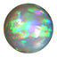19.62 ct Round Cabochon (18.14 x 18.12 mm) Natural Play of Colors Rainbow Opal