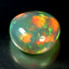 12.33 ct Round Cabochon (16.70 x 16.43 mm) Natural Play of Colors Rainbow Opal