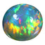 20.23 ct Oval Cabochon (19.50 x 17.94 mm) Natural Play of Colors Rainbow Opal
