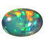 13.33 ct Oval Cabochon (21.51 x 15.16 mm) Natural Play of Colors Rainbow Opal
