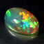 13.33 ct Oval Cabochon (21.51 x 15.16 mm) Natural Play of Colors Rainbow Opal