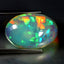 13.33 ct Oval Cabochon (21.51 x 15.16 mm) Natural Play of Colors Rainbow Opal
