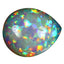 12.65 ct Pear Cabochon (22.73 x 19.14 mm) Natural Play of Colors Rainbow Opal