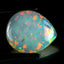 12.65 ct Pear Cabochon (22.73 x 19.14 mm) Natural Play of Colors Rainbow Opal