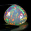 20.21 ct Pear Cabochon (22.80 x 20.32 mm) Natural Play of Colors Rainbow Opal